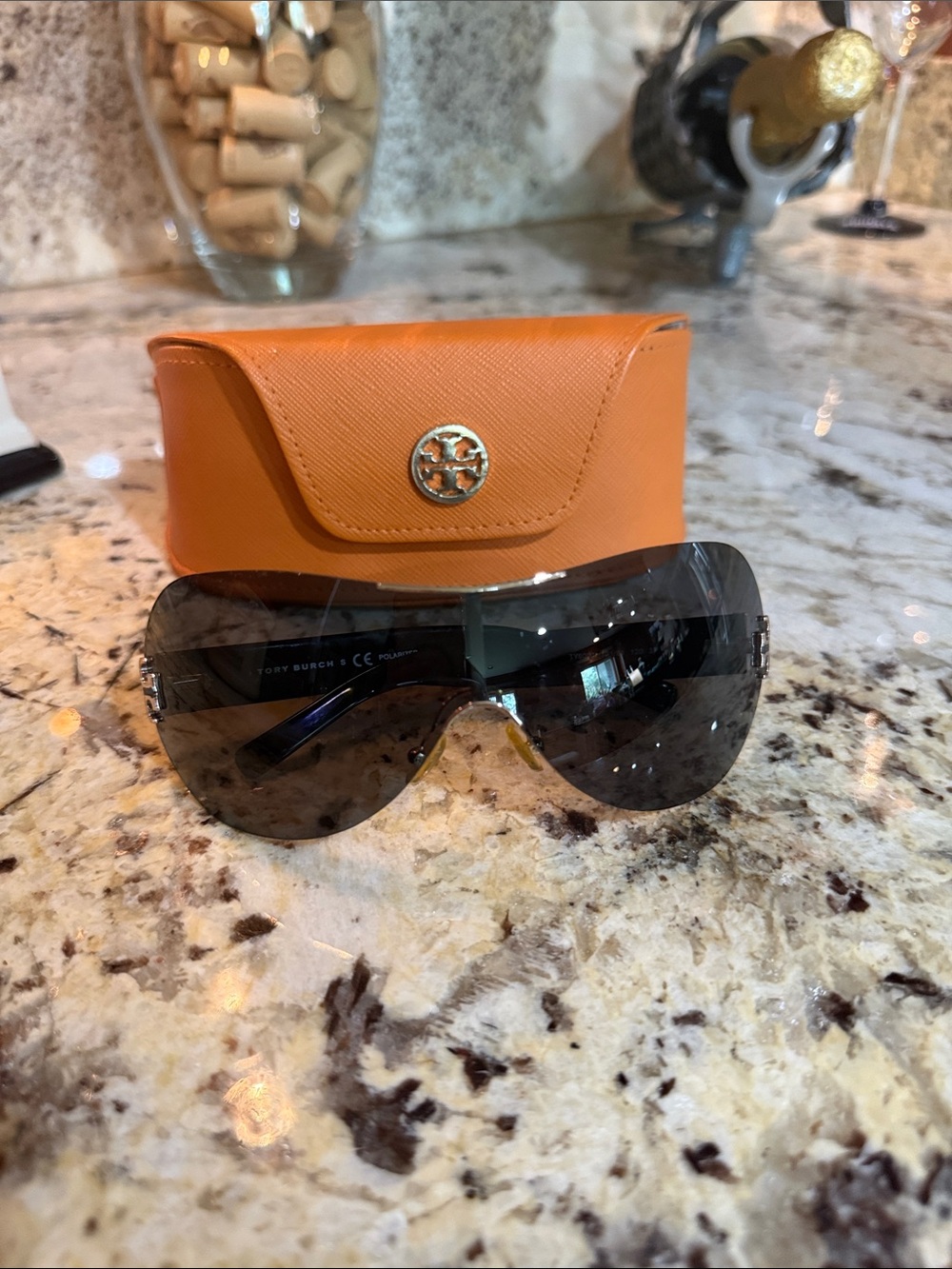 Tory Burch Polarized Sunglasses TY6003 with Orange  Sunglasses Case
